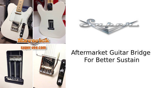 Aftermarket guitar bridge for better sustain